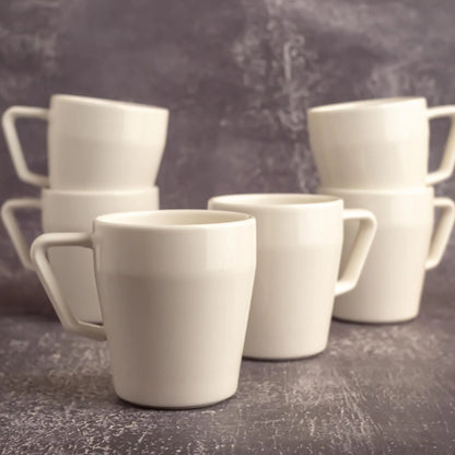 Smooth 6lı Porselen Kupa - Mug Seti - HoReCa Endüstriyel Mutfak Ekipmanı - Lymon home